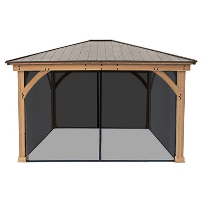 Meridian 12'x14' Gazebo Mesh Kit - Yardistry