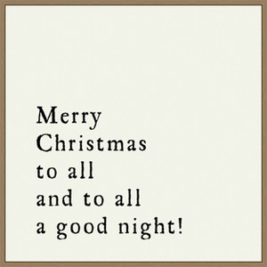 Amanti Art Merry Christmas To All by Amanti Art Portfolio Canvas Wall Art Print Framed - 1 of 4