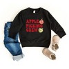 The Juniper Shop Cartoon Apple Picking Crew Toddler Graphic Sweatshirt - 2 of 3