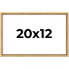 PosterPalooza | Classic Modern Gold Picture Frame - UV Acrylic, Backing Board, Hanging Hardware Included - 2 of 4