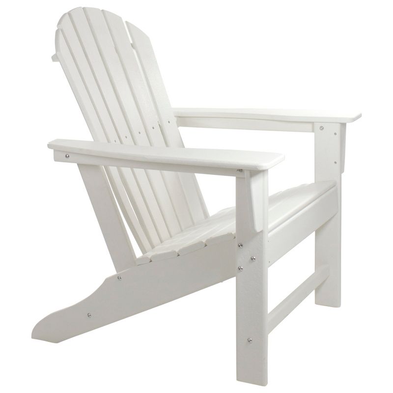 Northlight All Weather Recycled Plastic Outdoor Adirondack Chair, White, 4 of 7