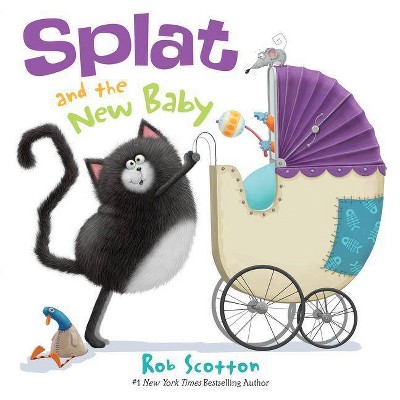 Splat and New Baby by Rob Scotton (Hardcover)