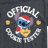 Men's - Lilo and Stitch - Christmas Official Cookie Tester Short Sleeve Graphic T-Shirt - 2 of 4