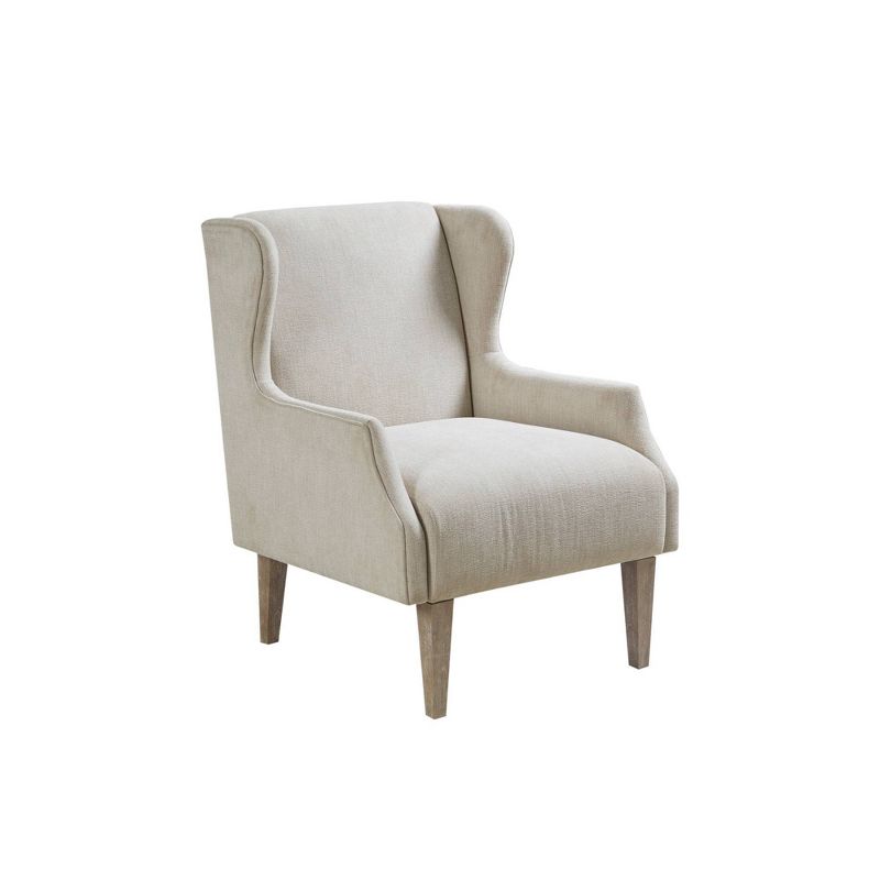 Malcom Wing Back Accent Chair Taupe - Martha Stewart, 3 of 8