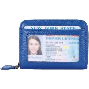 Clotth Women’s RFID Blocking Leather Wallet with Zipper Pocket - Stylish Multifunctional Compact Wallet for Everyday Use,Travel - 1 of 4