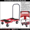 SNAP-LOC 1,600 lb Extreme-Duty E-Track Push Cart Dolly Red - 2 of 4