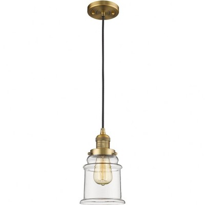 Canton - 1 Light Cord Hung Mini Pendant In Industrial Style-10 Inches Tall and 6 Inches Wide