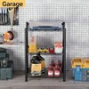 3 Tier Wire Shelf Metal Shelving Unit Storage Shelves Rack Utility Small Slim Stable Organizer Home Kitchen Garage Pantry - 4 of 4