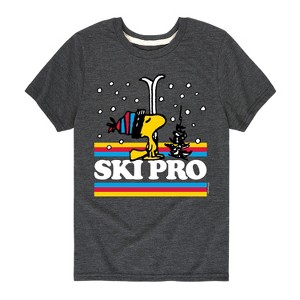 Boys' - Peanuts - Woodstock Ski Pro Short Sleeve Graphic T-Shirt - 1 of 4
