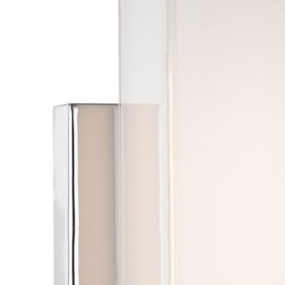 Midtown Minimalist Chrome Sconce with Paint White Glass Shade