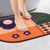 Unique Bargains Abstract Non-Slip Absorbent Shower Bathtub Easy to Clean Bath Mat 1 Pc - 2 of 4