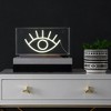 11.8" Eye Acrylic Box Pendant with USB Power, Boho-Chic Decor - JONATHAN Y: LED Nightstand Lamp - image 4 of 4