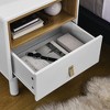 Okak Retro Tall Dresser for Bedroom with 5 Stylish Drawers,Wide Storage Chest of Drawers Nightstand for Closet Bedside Living Room Hallway - 3 of 4