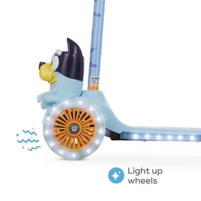Bluey Light Up Deck 3-Wheeled Kick Scooter for Kids