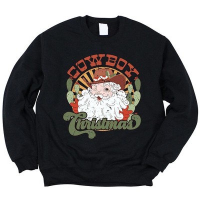 Simply Sage Market Women's Graphic Sweatshirt Cowboy Christmas