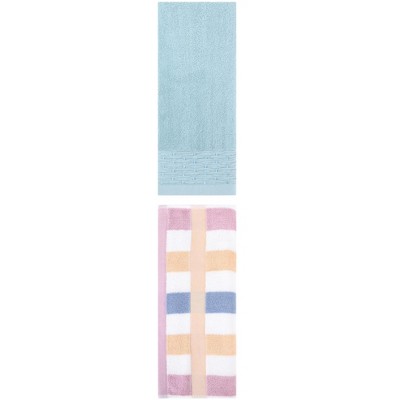 REGALWOVEN Soft Cotton Bathroom Hand Towel Set for Home Decor 14" x 30"/13" x 29" 2 Pcs