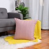 PiccoCasa Farmhouse Decor Sofa Bedroom Woven Striped Throw Pillow Covers - 4 of 4