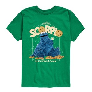 Boys' - Sesame Street - Scorpio Cookie Monster Short Sleeve Graphic T-Shirt - 1 of 4