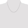 Black Bow Jewelry 0.6mm, Sterling Silver D/C Octagon Mirror Box Chain Necklace - 2 of 4