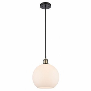 Athens - 1 Light Cord Hung Mini Pendant In Industrial Style-13 Inches Tall and 10 Inches Wide - 1 of 1