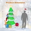 Costway 7 FT Inflatable Christmas Tree with Santa Claus & Dog Self-inflating Decoration - 4 of 4