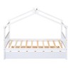 Twin Size Wooden House Bed with Twin Size Trundle - 3 of 4