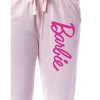 Barbie Women's Pink Title Logo Sleep Jogger Pajama Pants For Adults Pink - 3 of 4