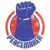 Women's Peacemaker Blue Fist Circle T-Shirt - 2 of 4