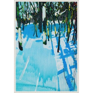 Amanti Art 23"x33" Whitewater 2 by Randall Mattheis Framed Canvas Wall Art - 1 of 4