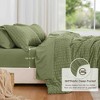 BAGOKIE 5/7 Pieces Seersucker Bed in a Bag Comforter Set - 3 of 4
