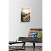 Trends International Reinders: Abstract - Autumn Mountains Unframed Wall Poster Print Clear Push Pins Bundle 14.725" x 22.375" - 2 of 4