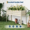 Raised Garden Bed with -Watering Reservoir - Tall Elevated Square Planter Box for Vegetables/Herbs, Heavy Duty Steel Panels & Drainage - 3 of 4
