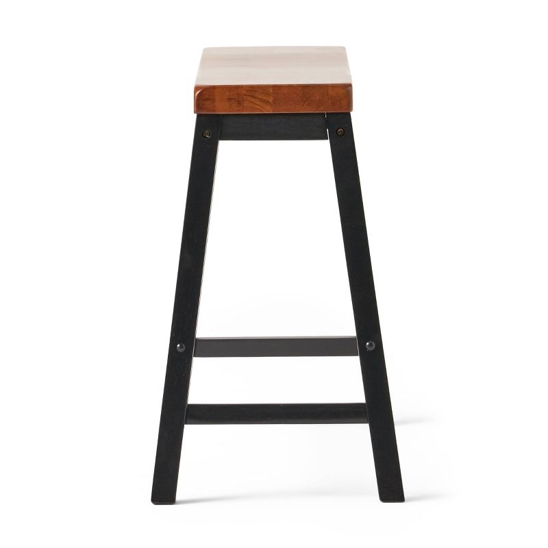Set of 2 Pomeroy 24&#34; Counter Height Barstools Wood/Walnut - Christopher Knight Home, 5 of 8
