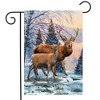 Briarwood Lane Winter Garden Flag 12x18 For Outdoor Winter Deer Scene For Winter Garden Flag Flags For Outside - 2 of 4