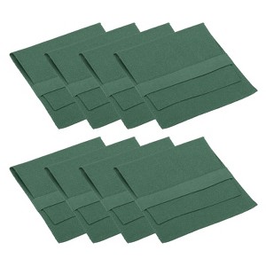 Unique Bargains Microfiber Portable Jewelry Pouches with Band for Necklace Bracelet 3.94x3.94" 8 Pcs - 1 of 4