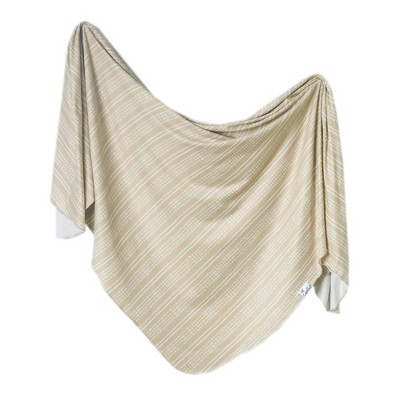 Copper Pearl Knit Swaddle Blanket