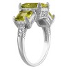 Designs By Gioelli Sterling Silver 3 Stone Gemstone Ring - 2 of 3