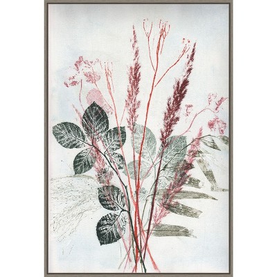 Amanti Art Bouquet 2 Red Green by Pernille Folcarelli Canvas Wall Art Print Framed 23-in. x 33-in.