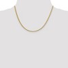 Black Bow Jewelry 2.3mm, 14k Yellow Gold Hollow Wheat Chain Necklace - 2 of 4