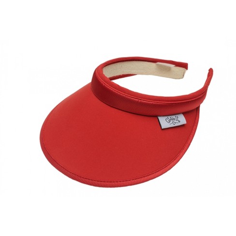 Red golf visor on sale