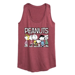 Women's - Peanuts - Peanuts Crew Graphic Racerback Tank - 1 of 4