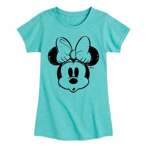 Girls' - Disney - Minnie Mouse Fitted Short Sleeve Graphic T-Shirt - 1 of 3