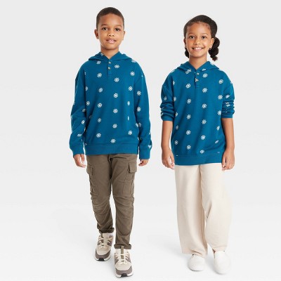 Latino Heritage Month Kids' Hoodie Sweatshirt - Blue