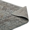 Modway Enye Distressed Vintage Floral Lattice 5x8 Area Rug - Brown/Silver Blue,  Two-Ply Polypropylene Yarn ,  Tight Low Pile Weave - 4 of 4