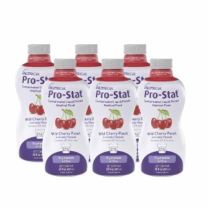Nutricia Pro-Stat Complete Liquid Protein Wild Cherry Punch 30 Oz Sugar-Free, High-Protein Supplement for Recovery, Case of 6 - 1 of 4