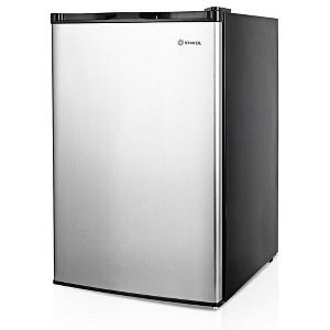 STAKOL 3 cu.ft. Compact Upright Freezer w/Single Stainless Steel Door Removable Shelves - 1 of 4