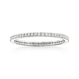 Pure Collection by Ross-Simons 0.15 ct. t.w. Diamond Eternity Band in Sterling Silver - 1 of 4