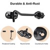 Aquaterior 6" Sliding Barn Door Lock Gate Latch Heavy Duty Hook and Eye Cabin - 4 of 4