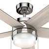 52" Claudette Ceiling Fan (Includes LED Light Bulb) - Hunter Fan - image 3 of 4