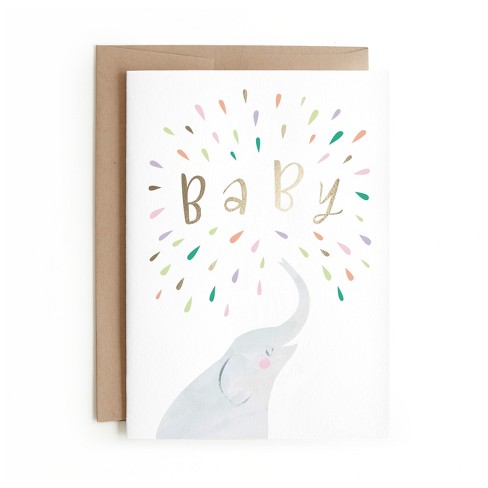 Minted Elephant Shower Card Target